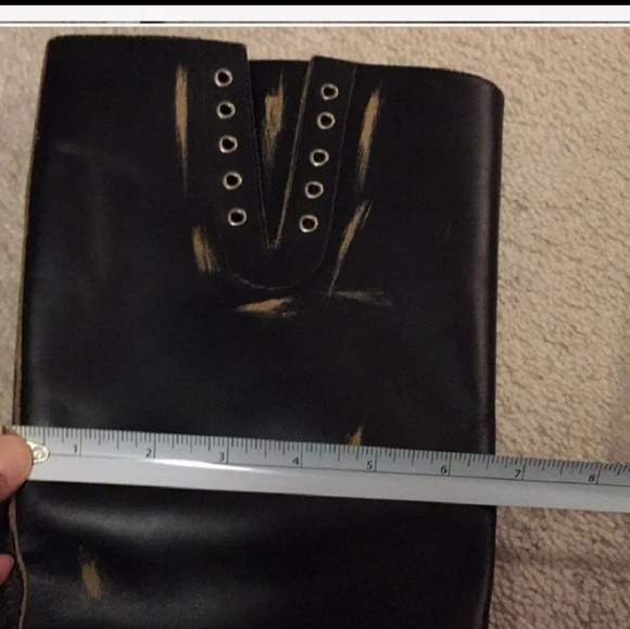 Free people DISTRESSED LEATHER BOOTS - Picture 4 of 4